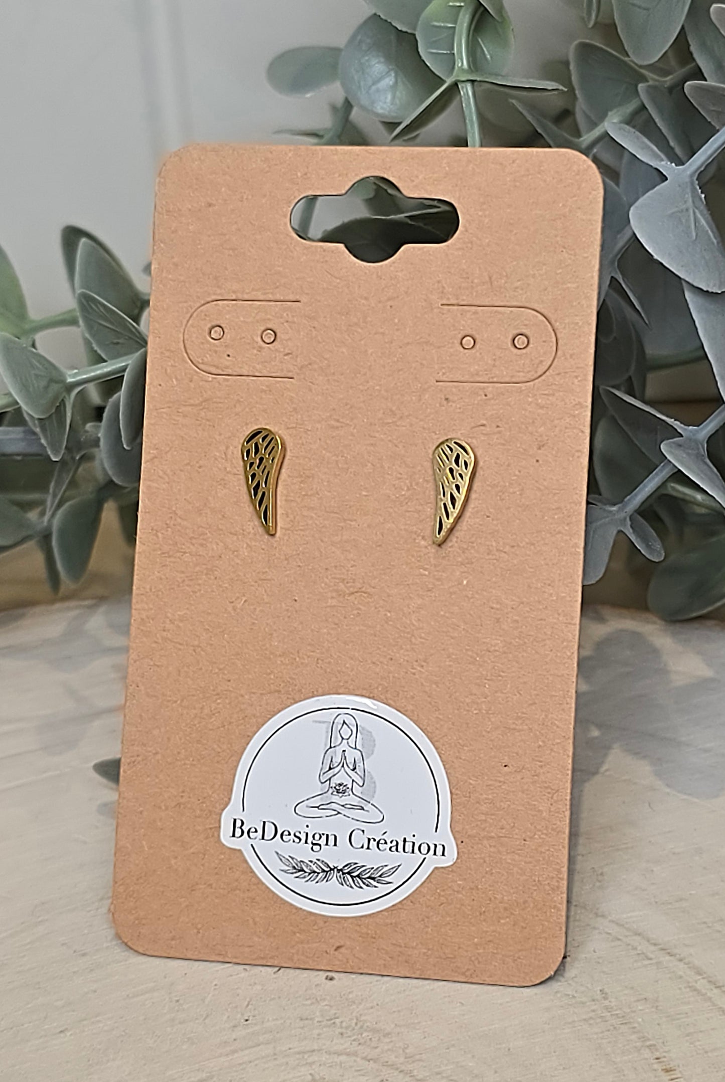 Boucles d’oreilles Ailes d'ange gold