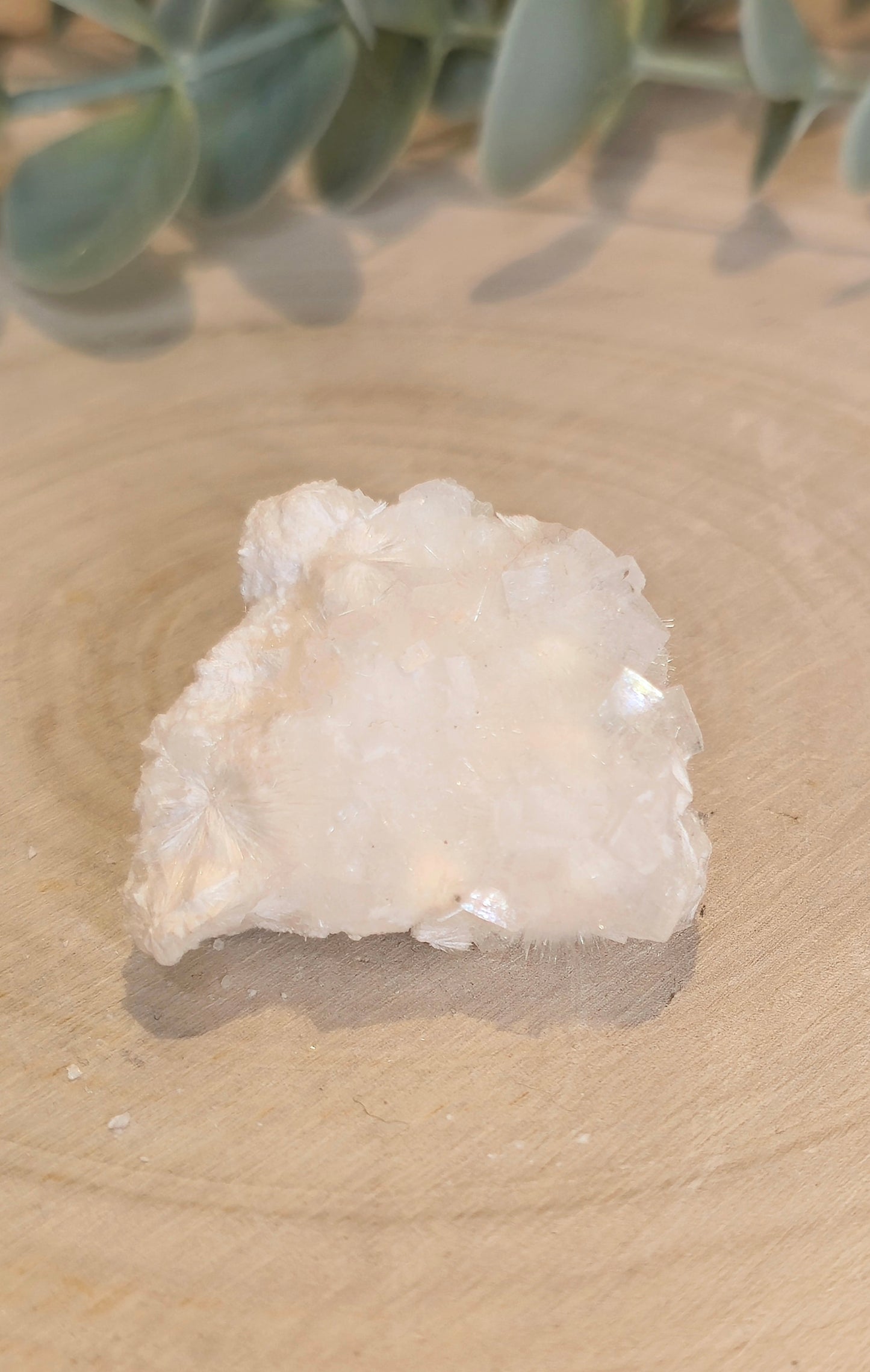 Morceaux d'Okenite brute de l’Inde