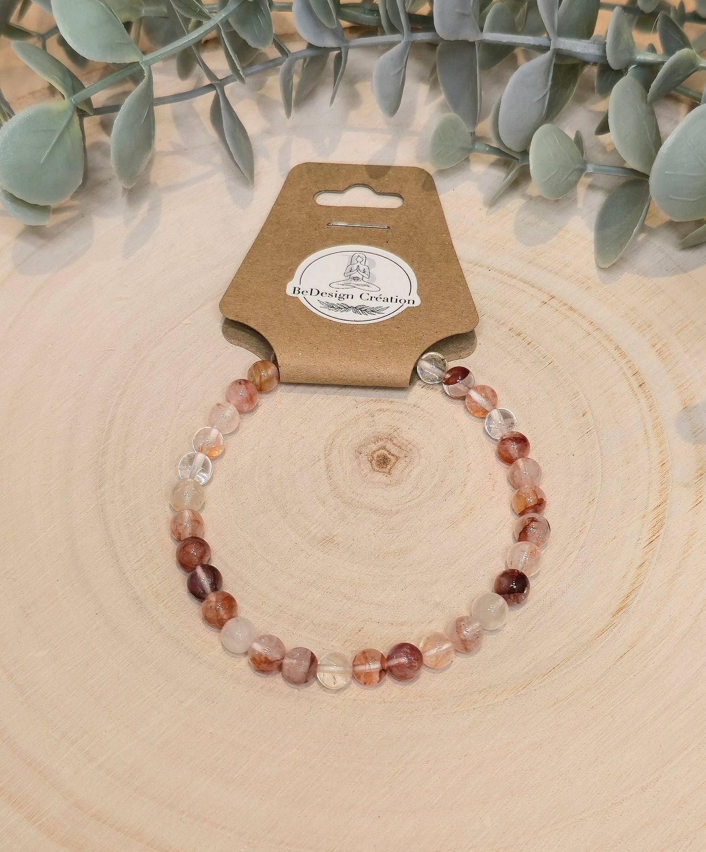 Bracelet Quartz feu 6mm