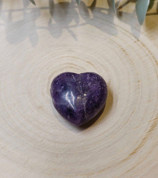 Coeur en Lépidolite