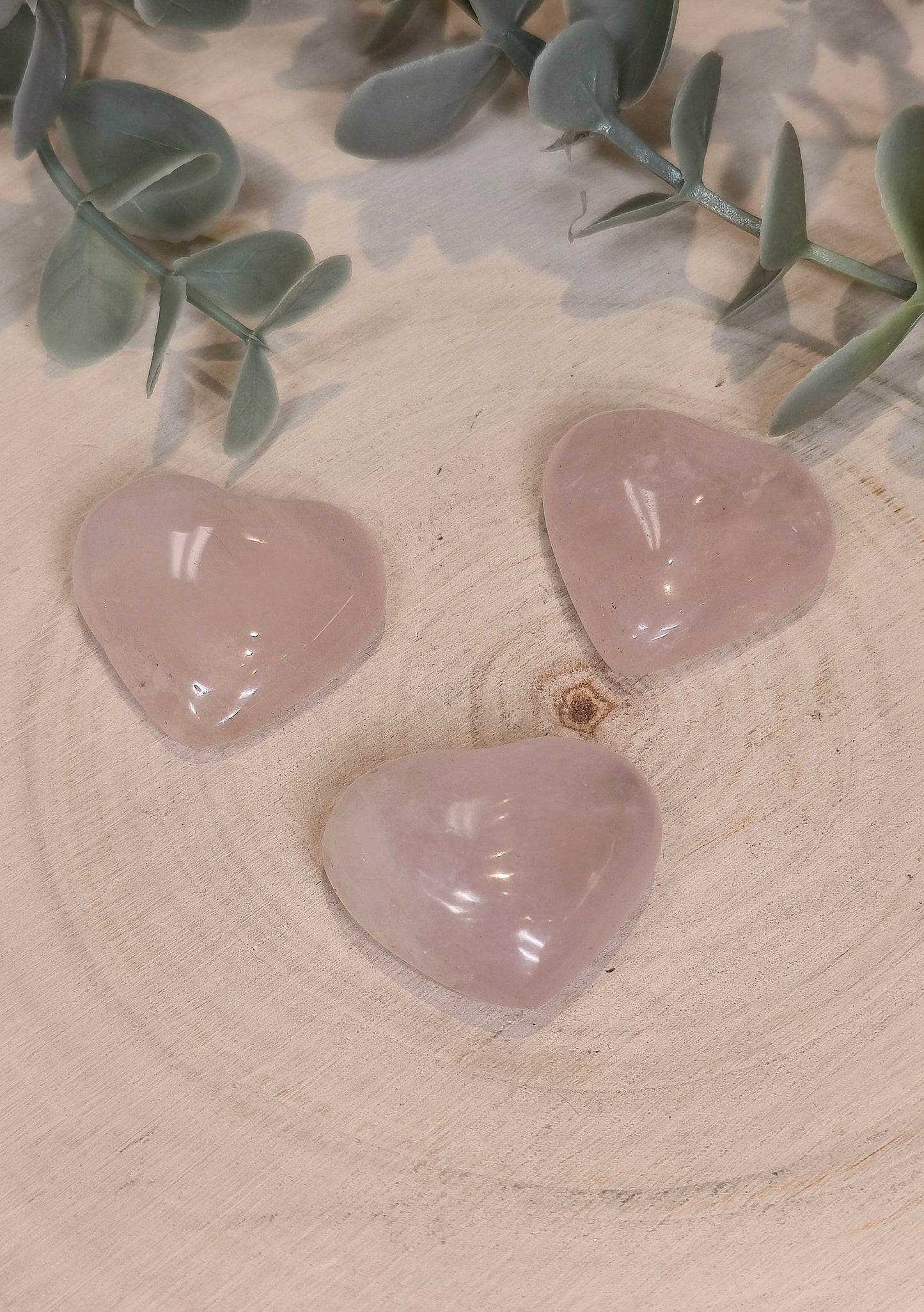 Coeur en Quartz rose