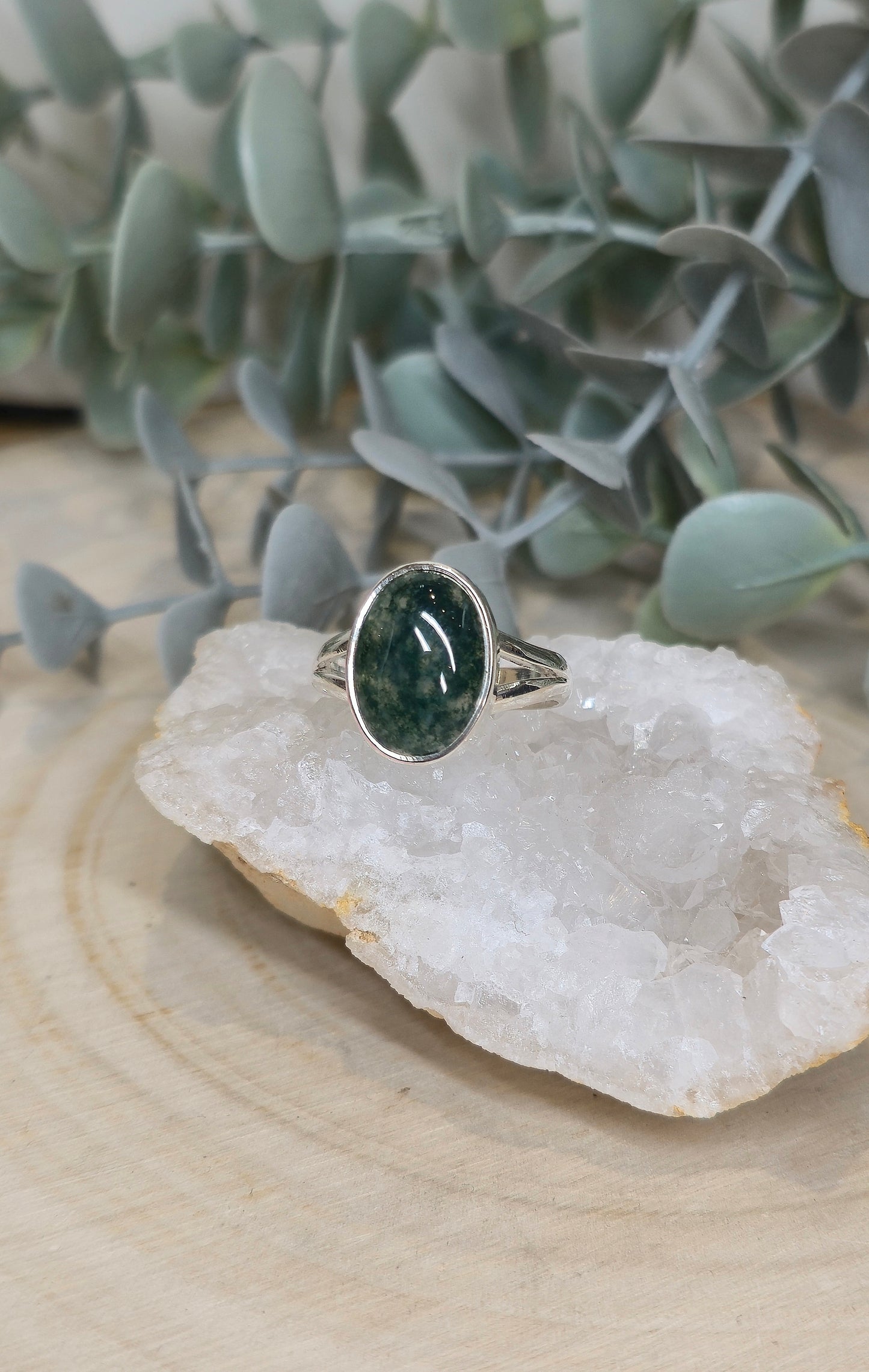 Bague Agate mousse
