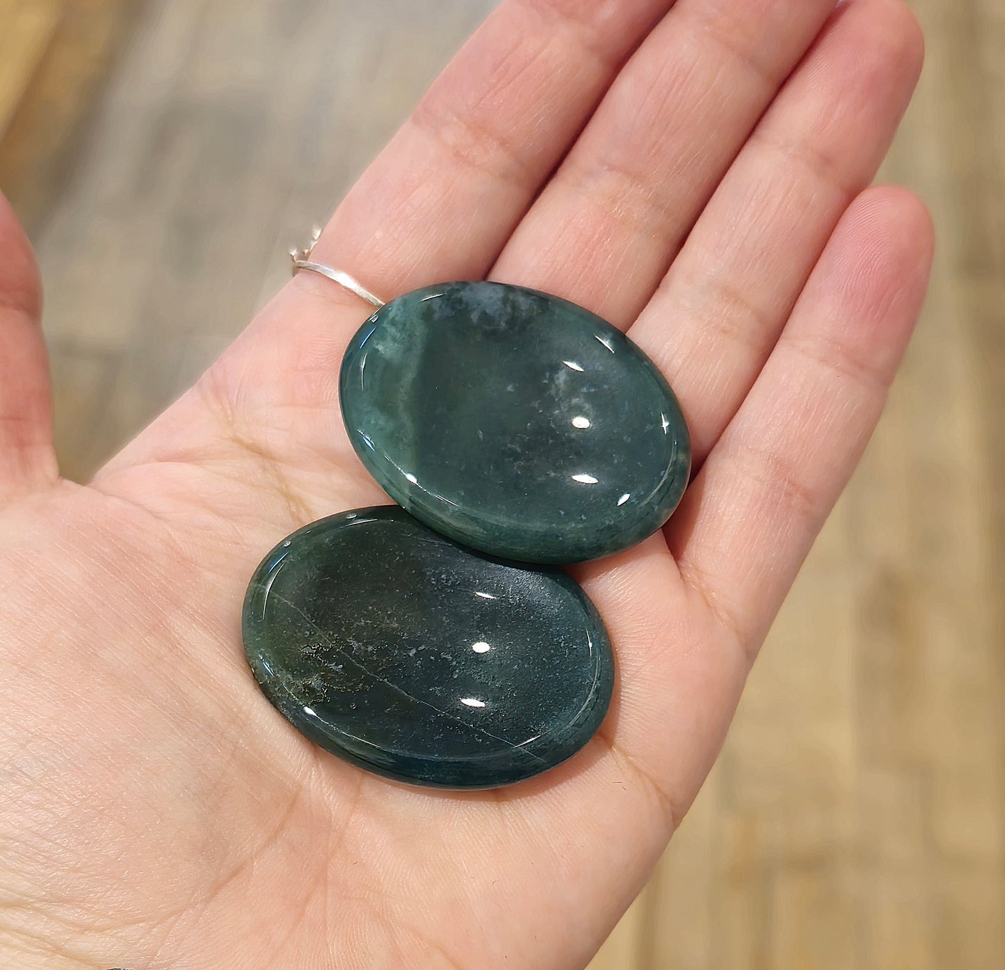 Agate mousse Worry stone