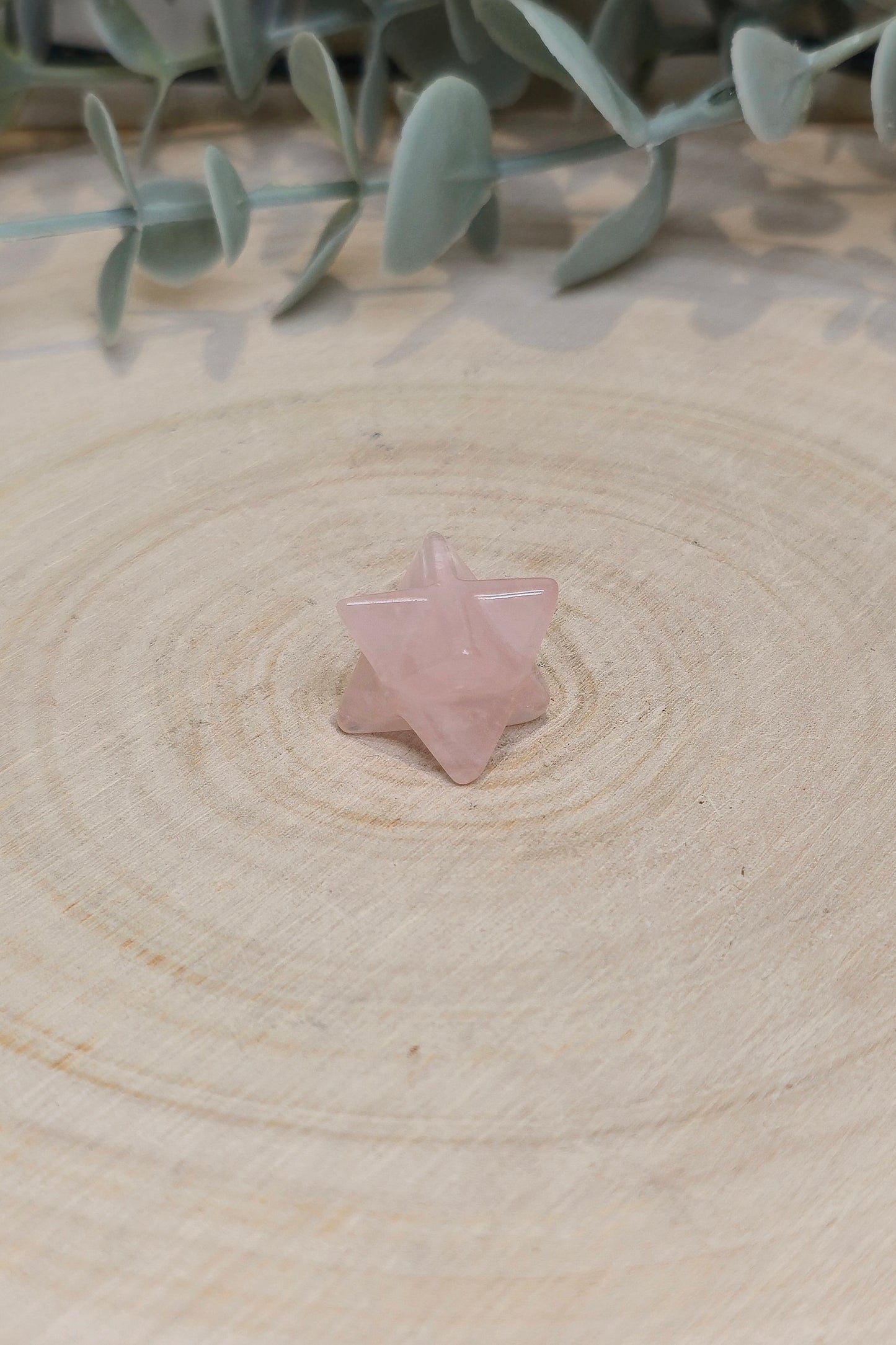 Étoile Merkaba Quartz rose