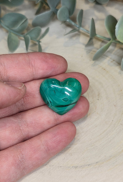 Coeur en Malachite