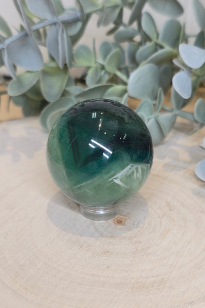 Sphère Feather Fluorite
