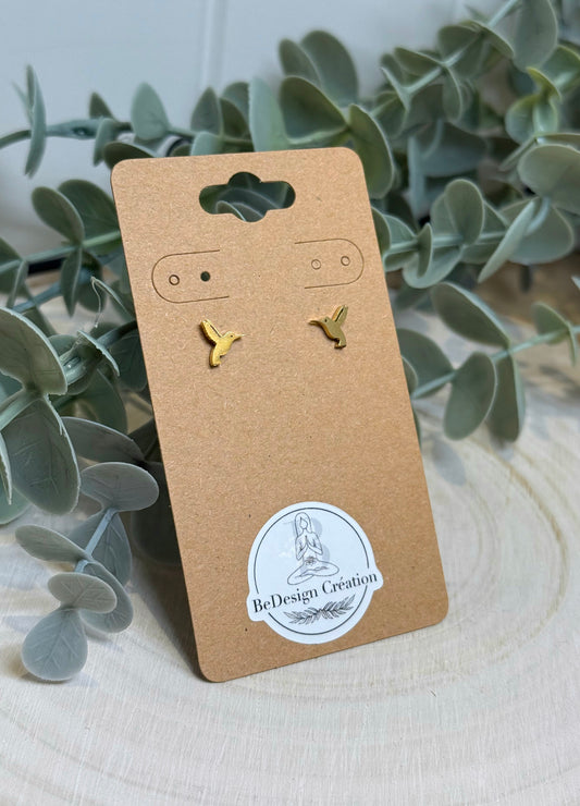 Boucles d’oreilles Colibri gold
