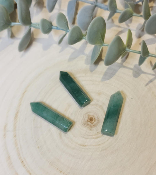 Mini Pointe en Aventurine verte