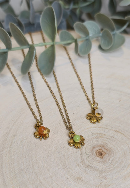 Collier petit Trèfle à 4 feuilles gold