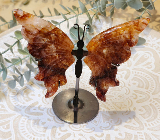 Papillon Golden Healer et Quartz feu