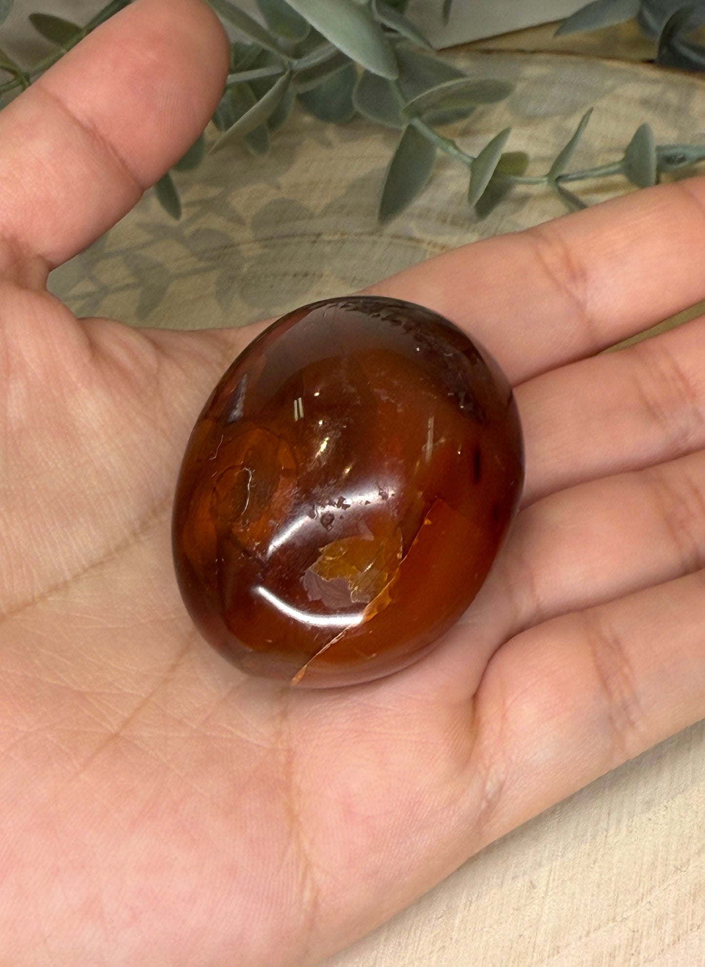 Pierre de paume en Cornaline