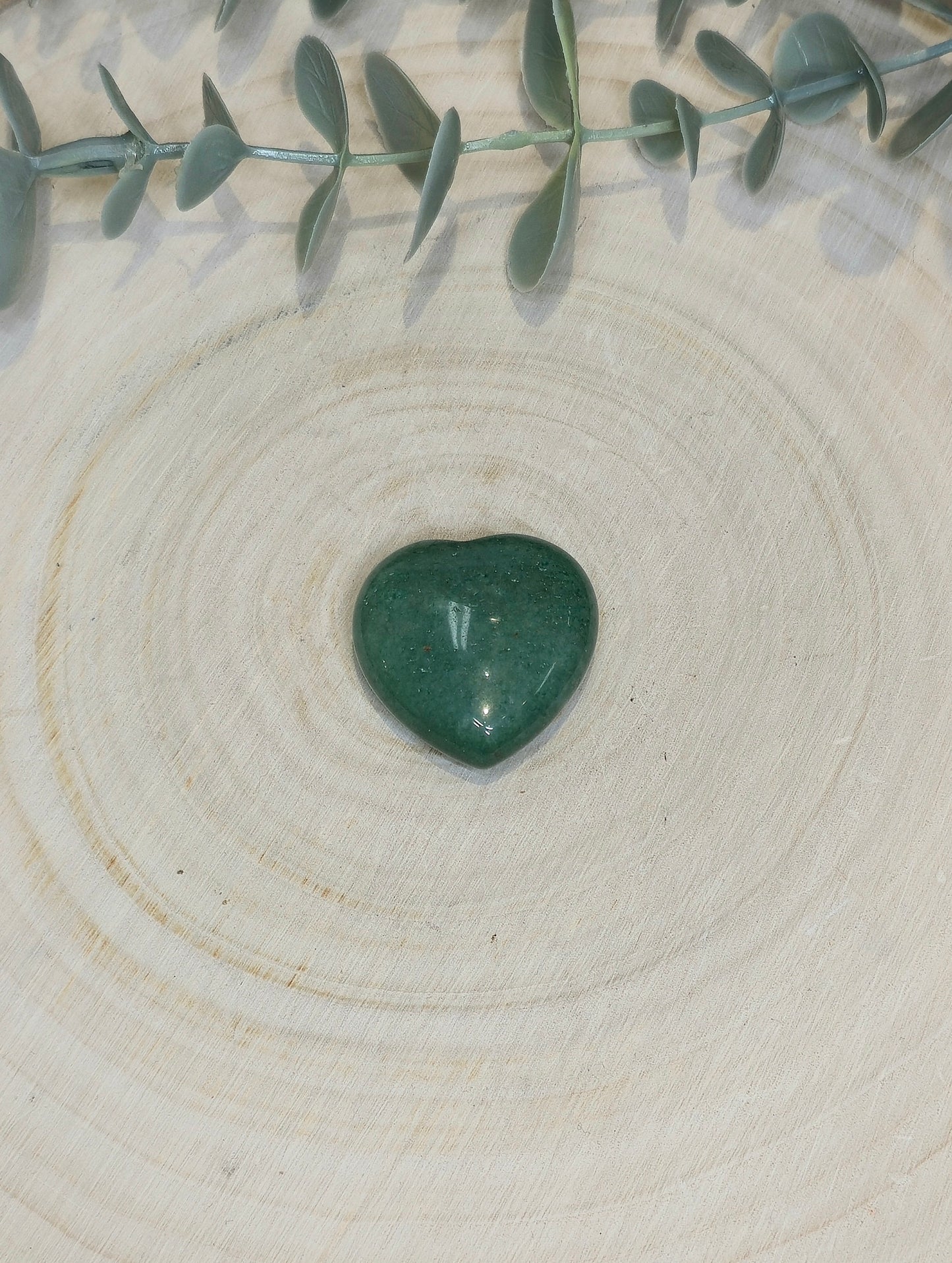 Coeur en Aventurine verte