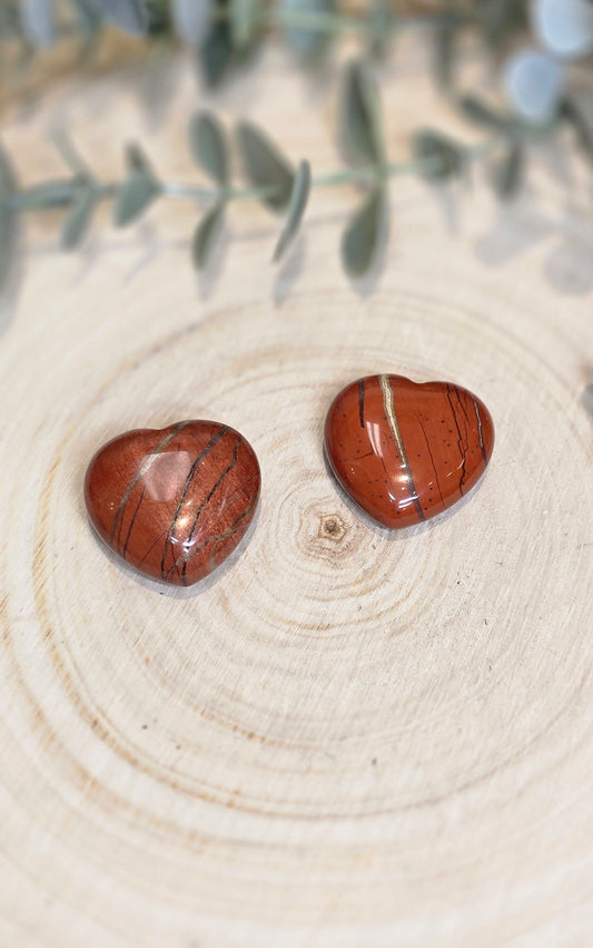 Coeur en Jaspe rouge