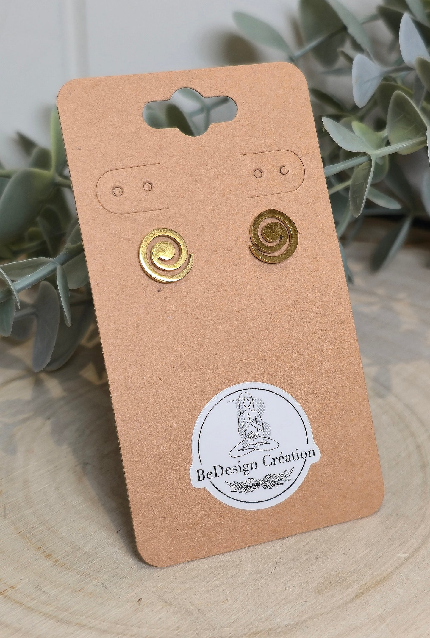 Boucles d’oreilles Vortex gold