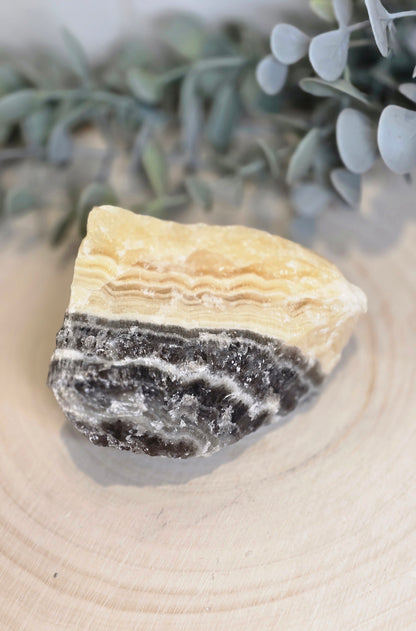 Calcite zébré brute du Mexique