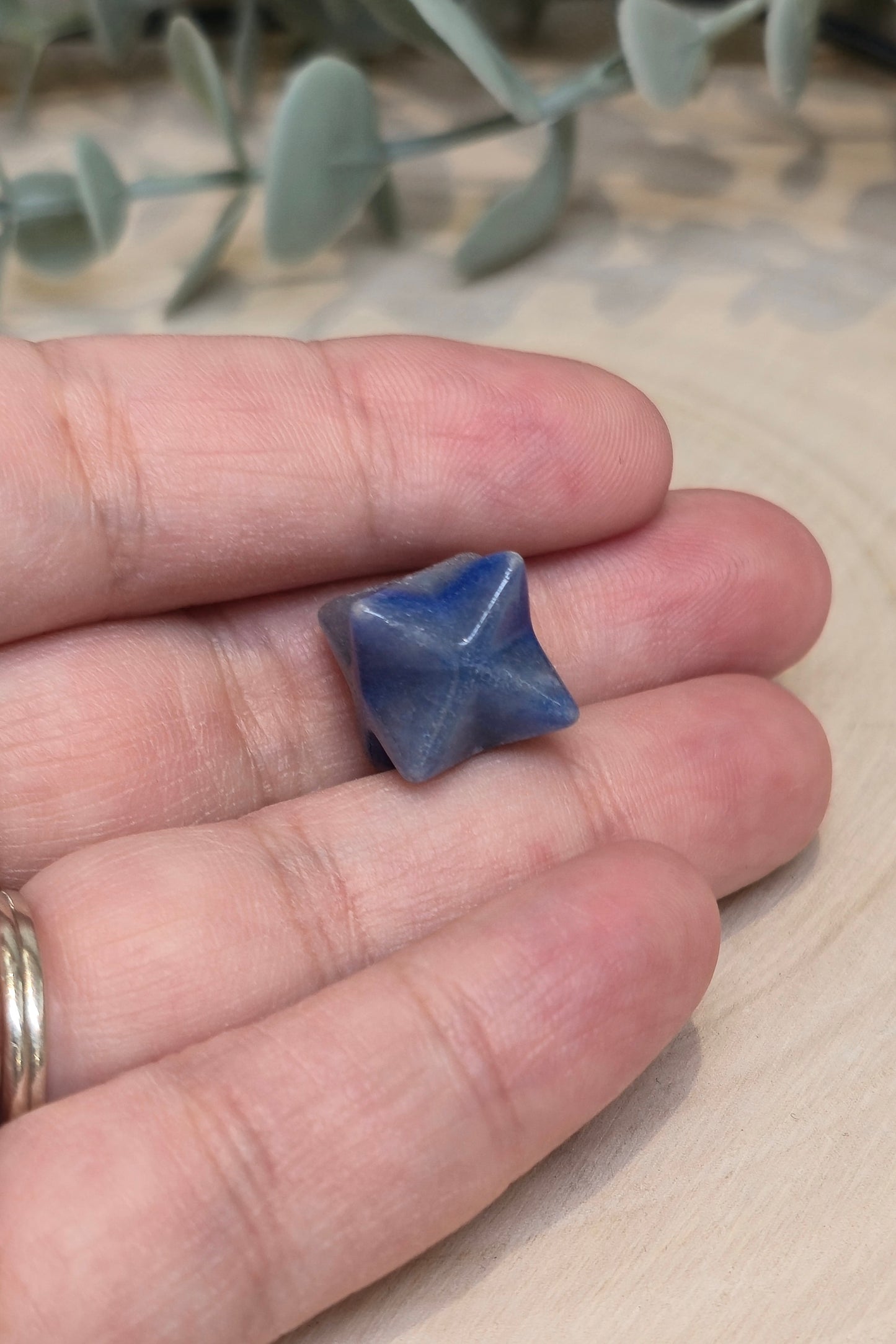 Étoile Merkaba Aventurine bleue