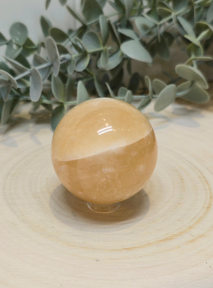 Sphère Calcite miel