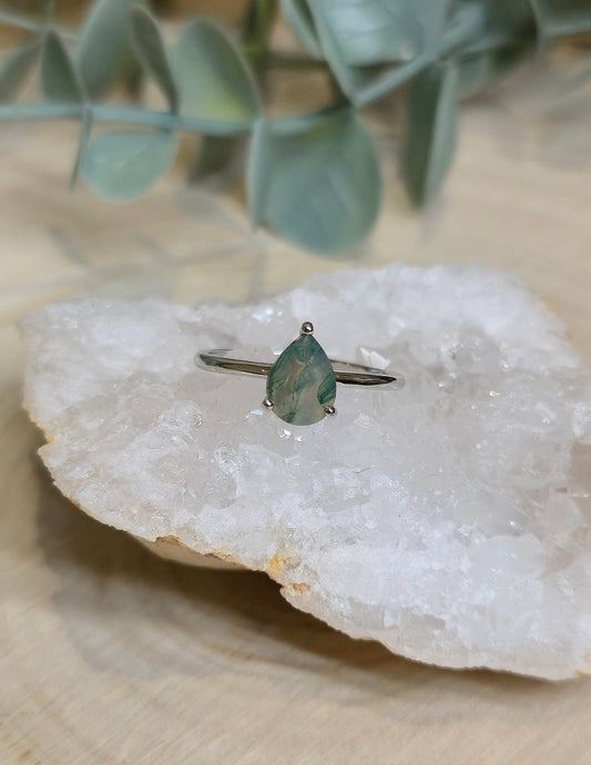 Bague Agate mousse