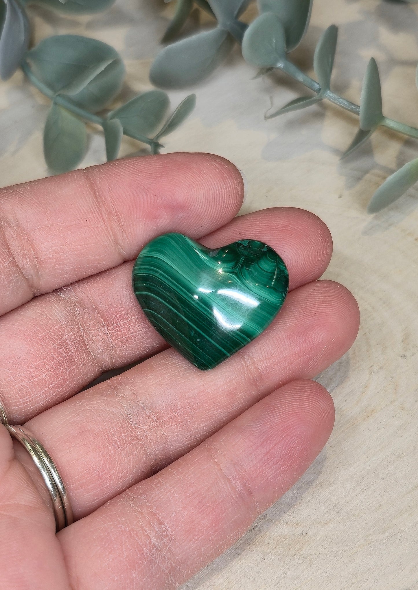 Coeur en Malachite