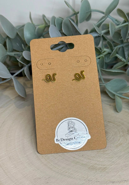 Boucles d’oreilles Serpent gold