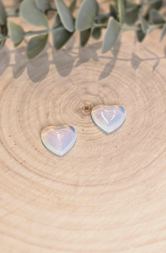 Coeur en Opalite (manmade)