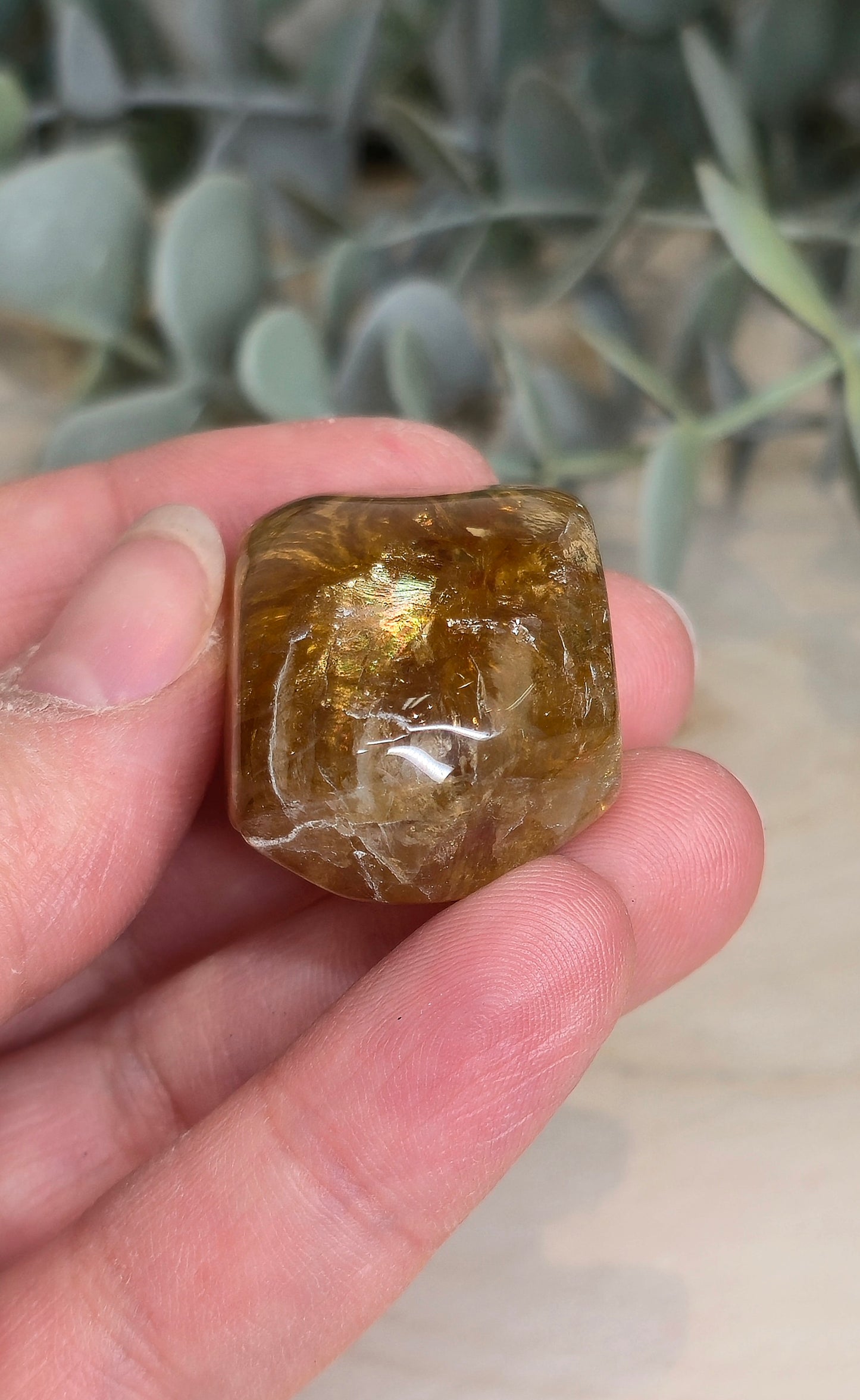 Citrine naturelle du Brésil grade extra barattée