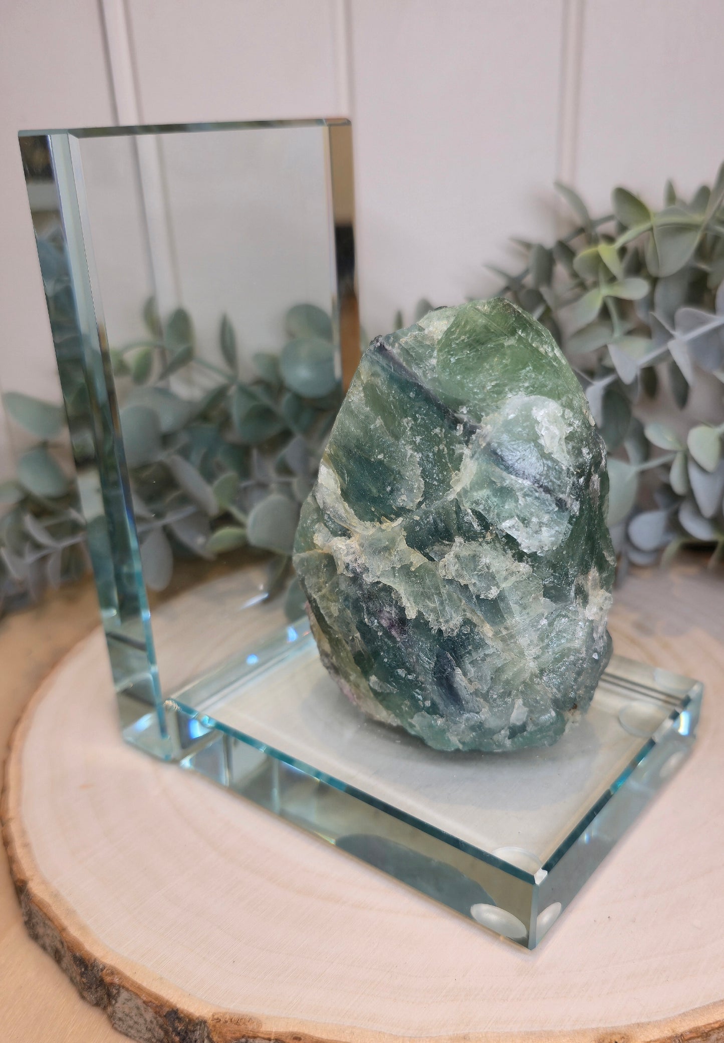 Appui livre en Fluorite brute