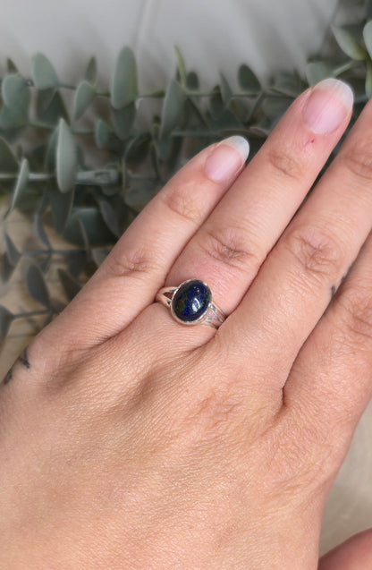 Bague Azurite-Malachite