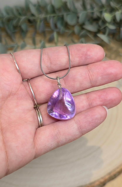 Collier Améthyste barattée