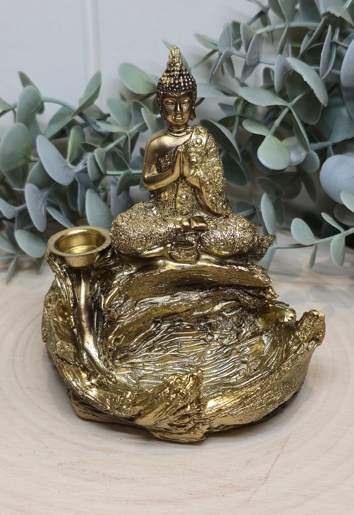 Encensoir backflow Bouddha gold