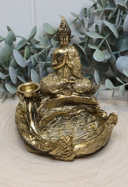 Encensoir backflow Bouddha gold