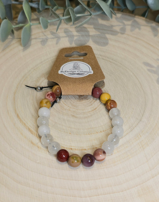 Bracelet avec pierres - création unique