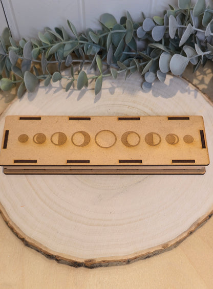 Plaque Sélénite Phase lunaire gravé