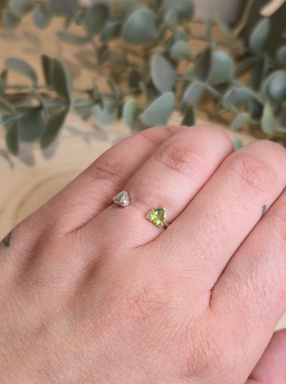 Bague Péridot ajustable