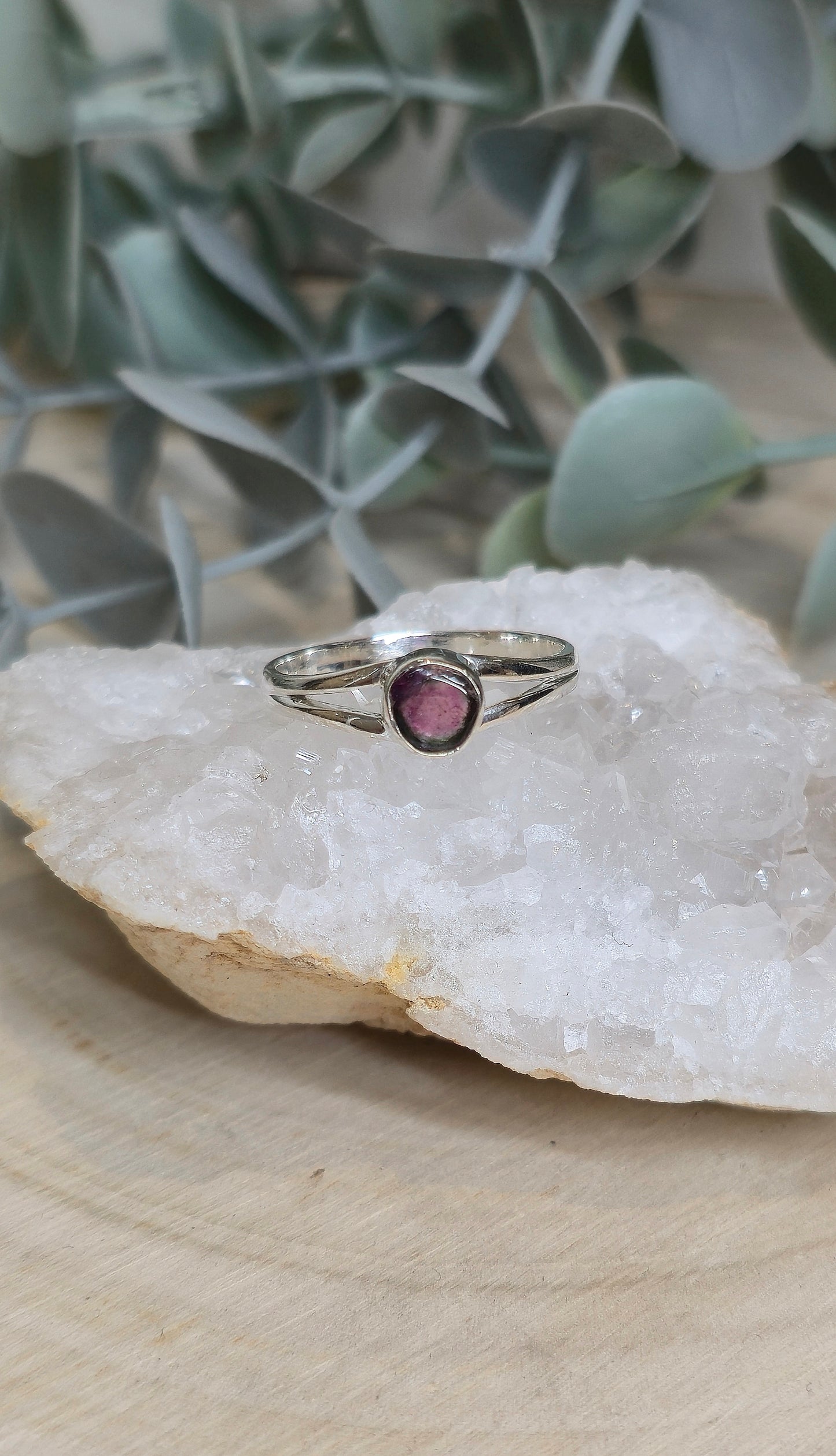 Bague Tourmaline melon d’eau