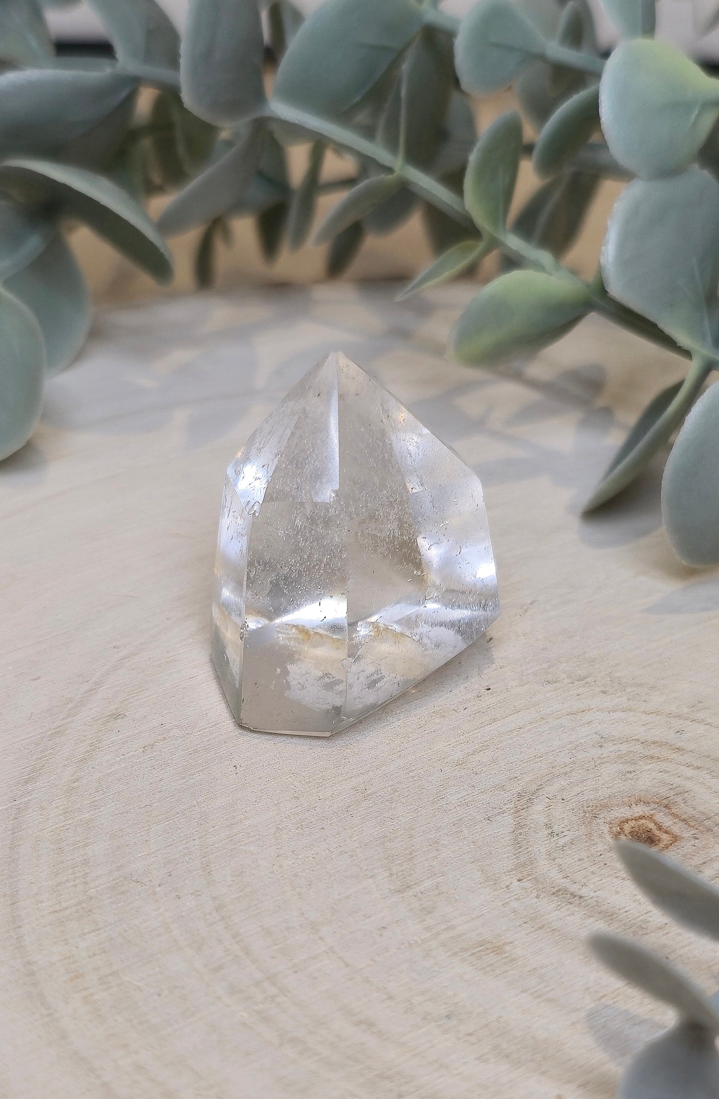 Pointe en Quartz clair de Madagascar