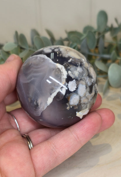 Sphère de Agate fleur