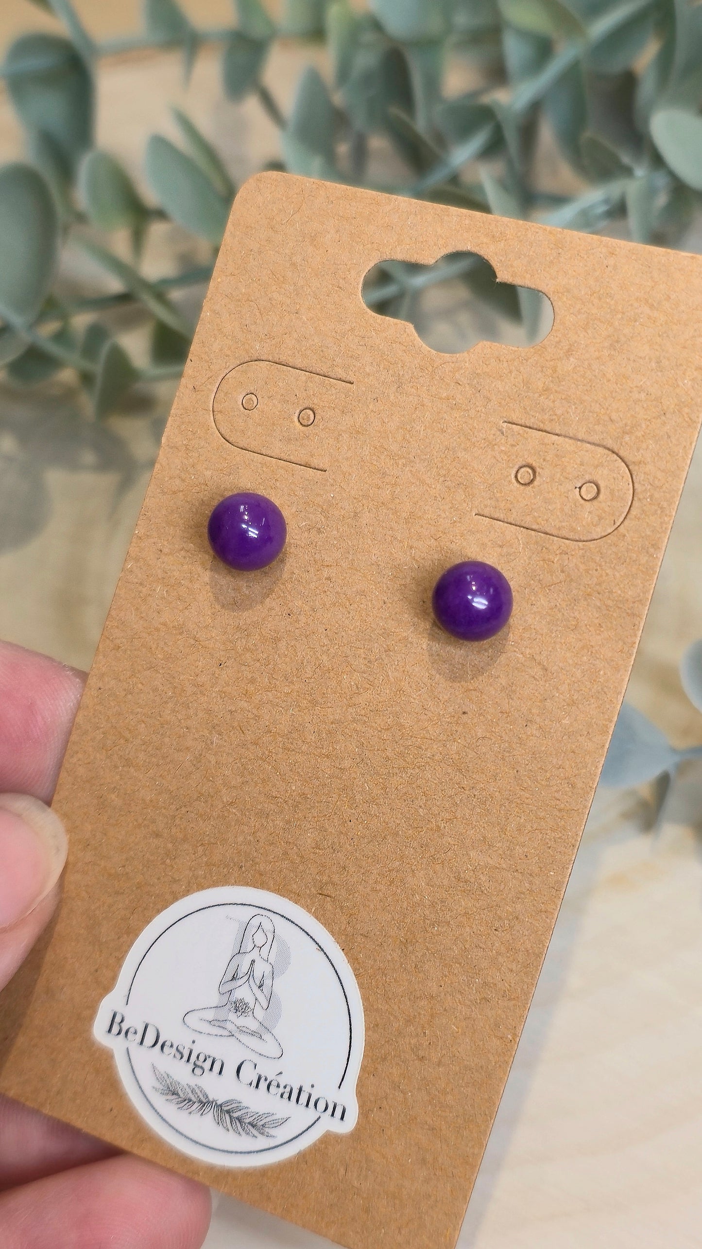 Boucles d’oreilles Phosphosiderite