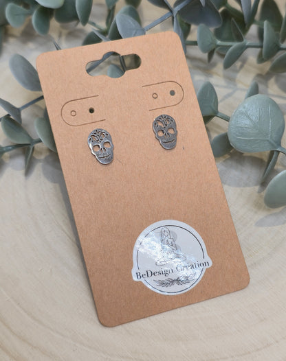 Boucles d’oreilles Crâne