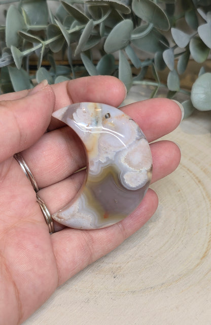 Lune Agate fleur