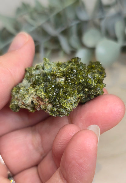 Épidote, Quartz et Byssolite brute