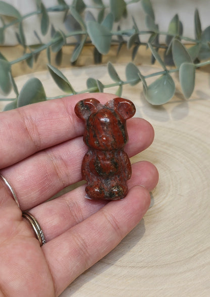 Ours Jaspe sésame rouge