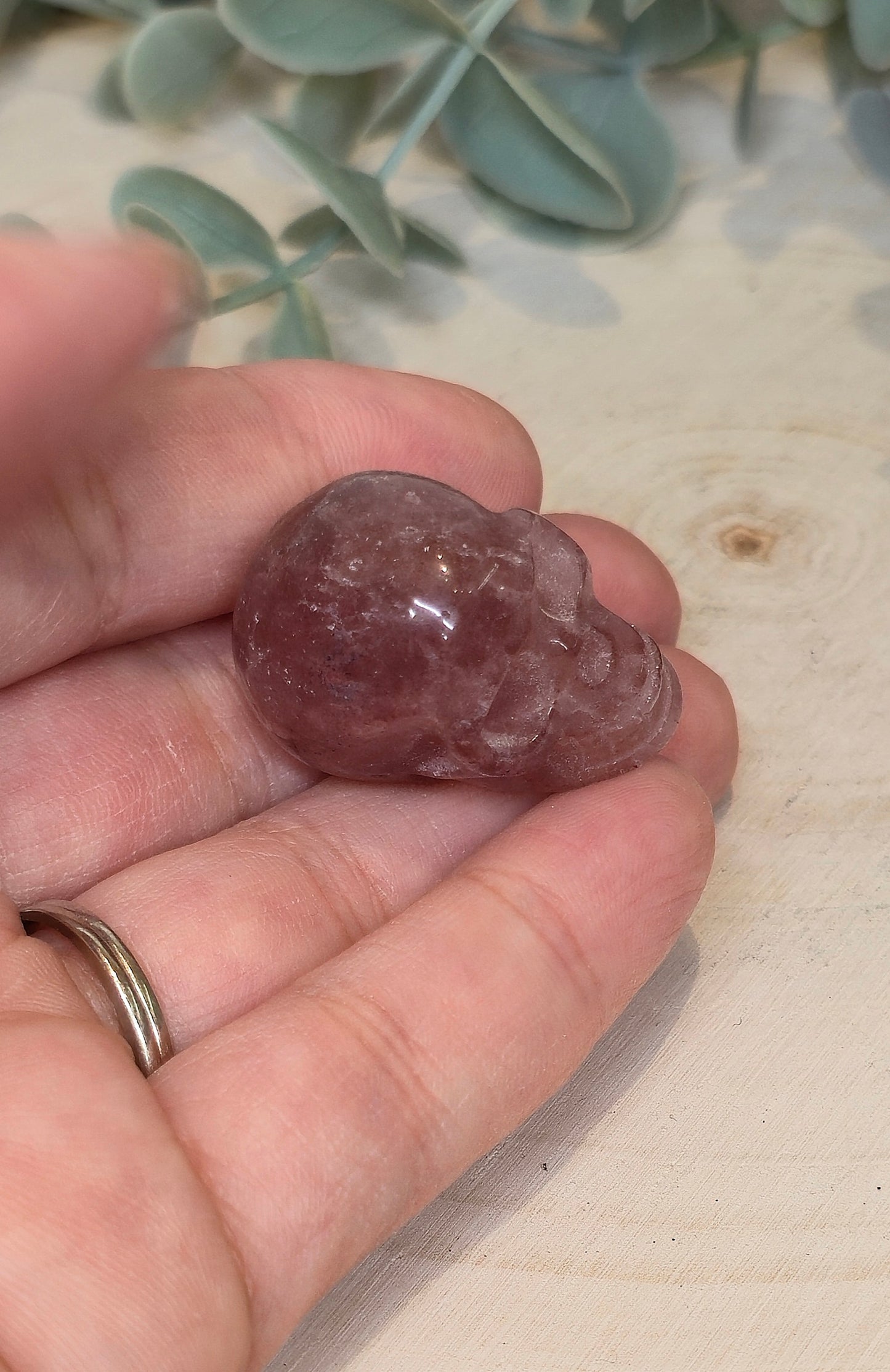 Crâne Quartz fraise