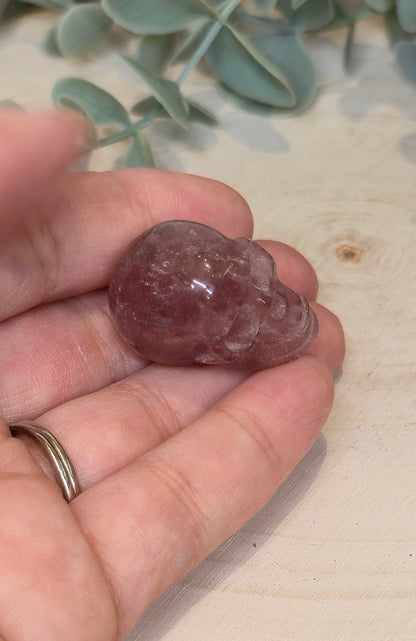 Crâne Quartz fraise