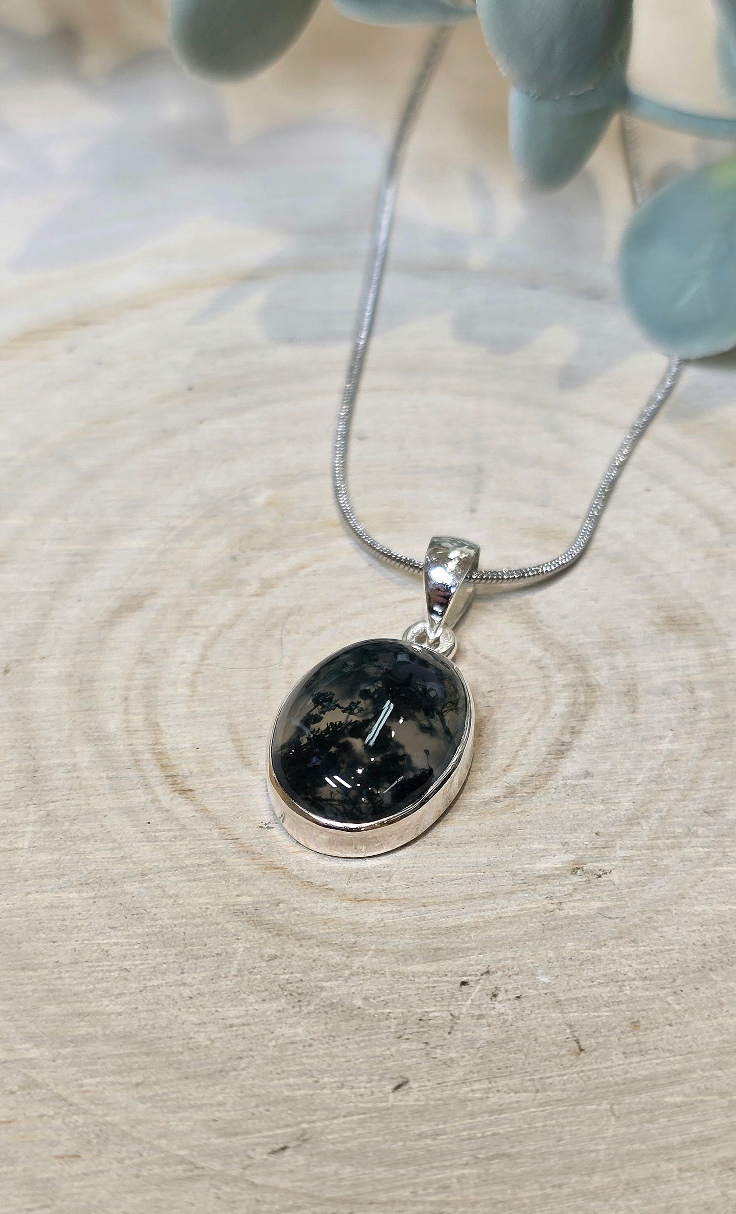 Collier Agate mousse