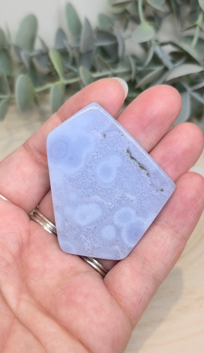 Tranche d’Agate dentelle bleue