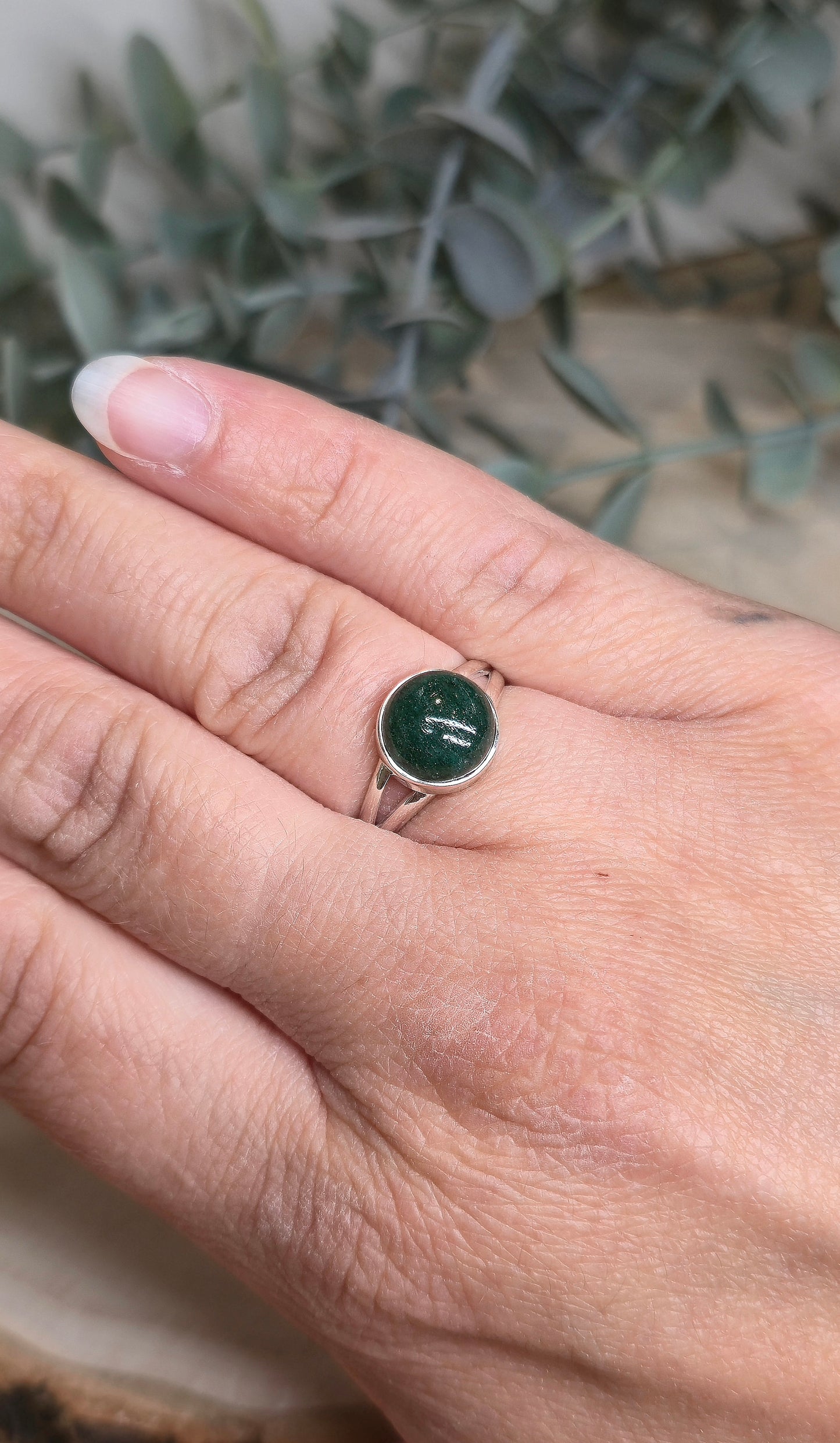 Bague Aventurine verte