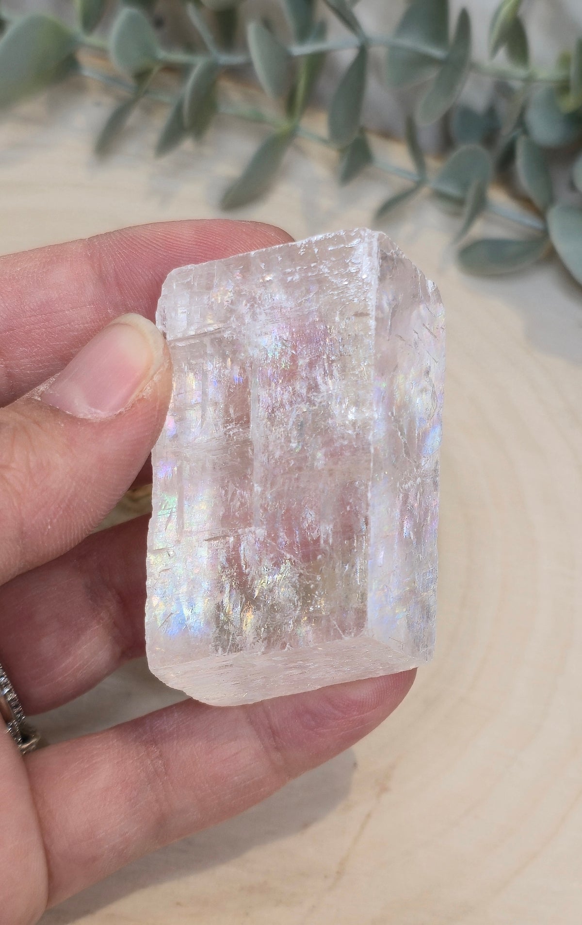Cube de Calcite optique claire