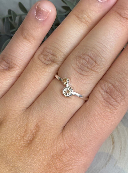 Bague double Citrine