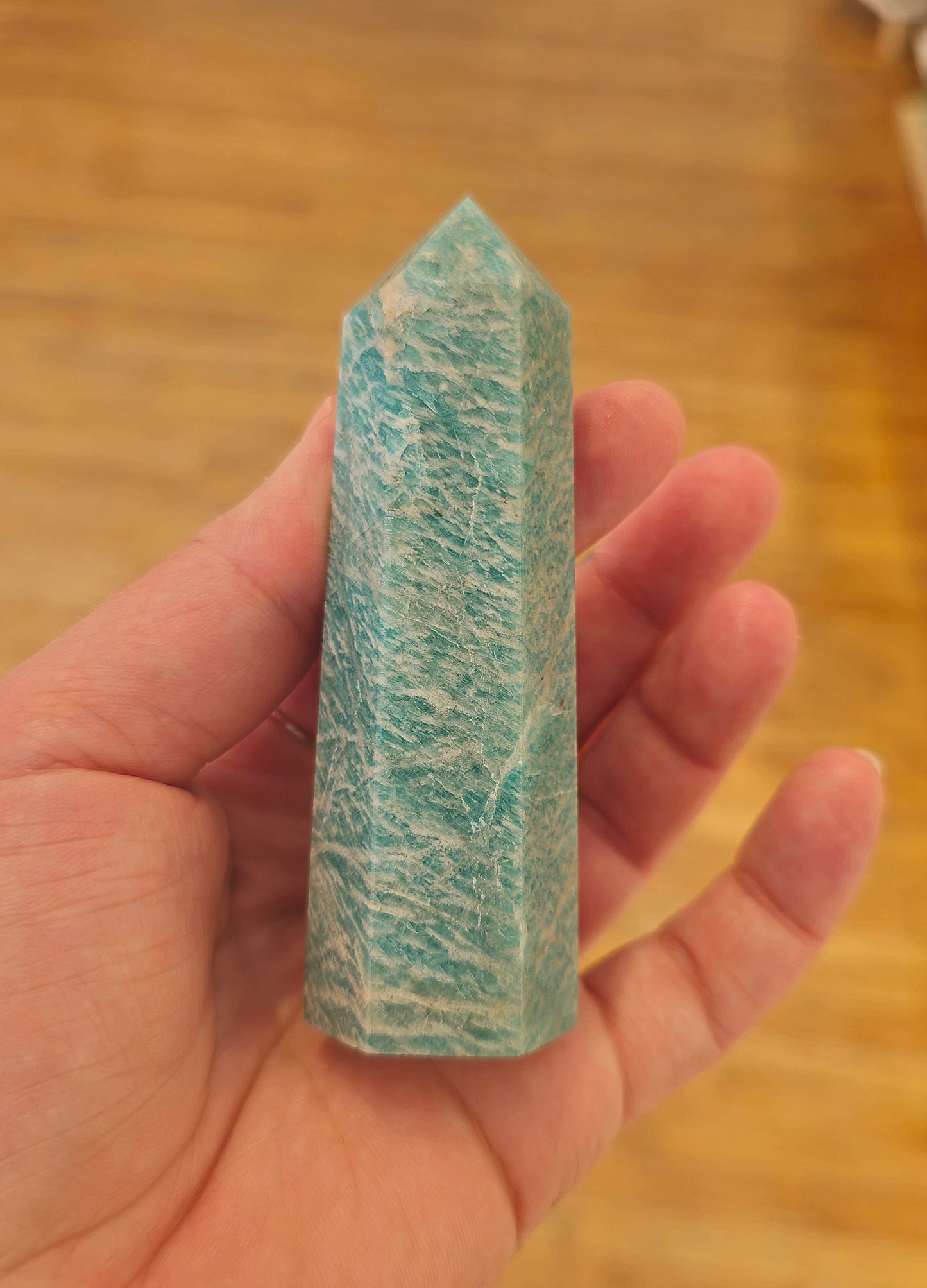 Pointe en Amazonite